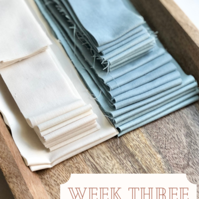 Uppercross Sew Along – Week Three
