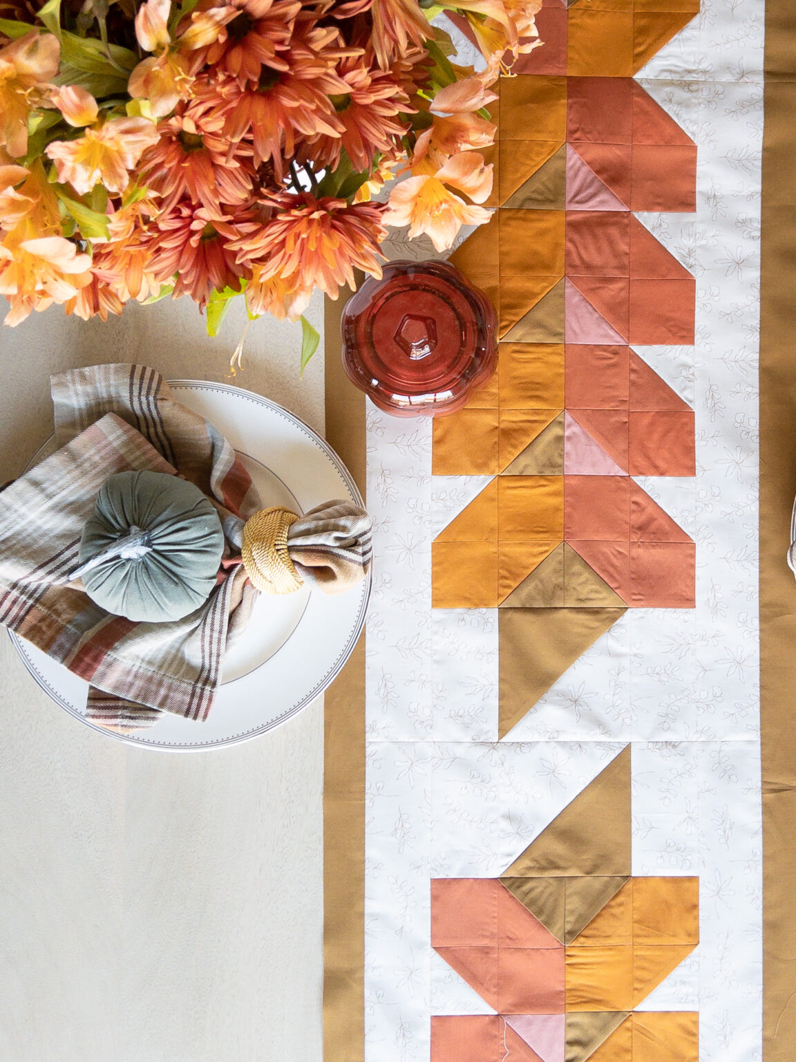 Miss Woodhouse Table Runner Extension PDF Sara Lucille Handmade